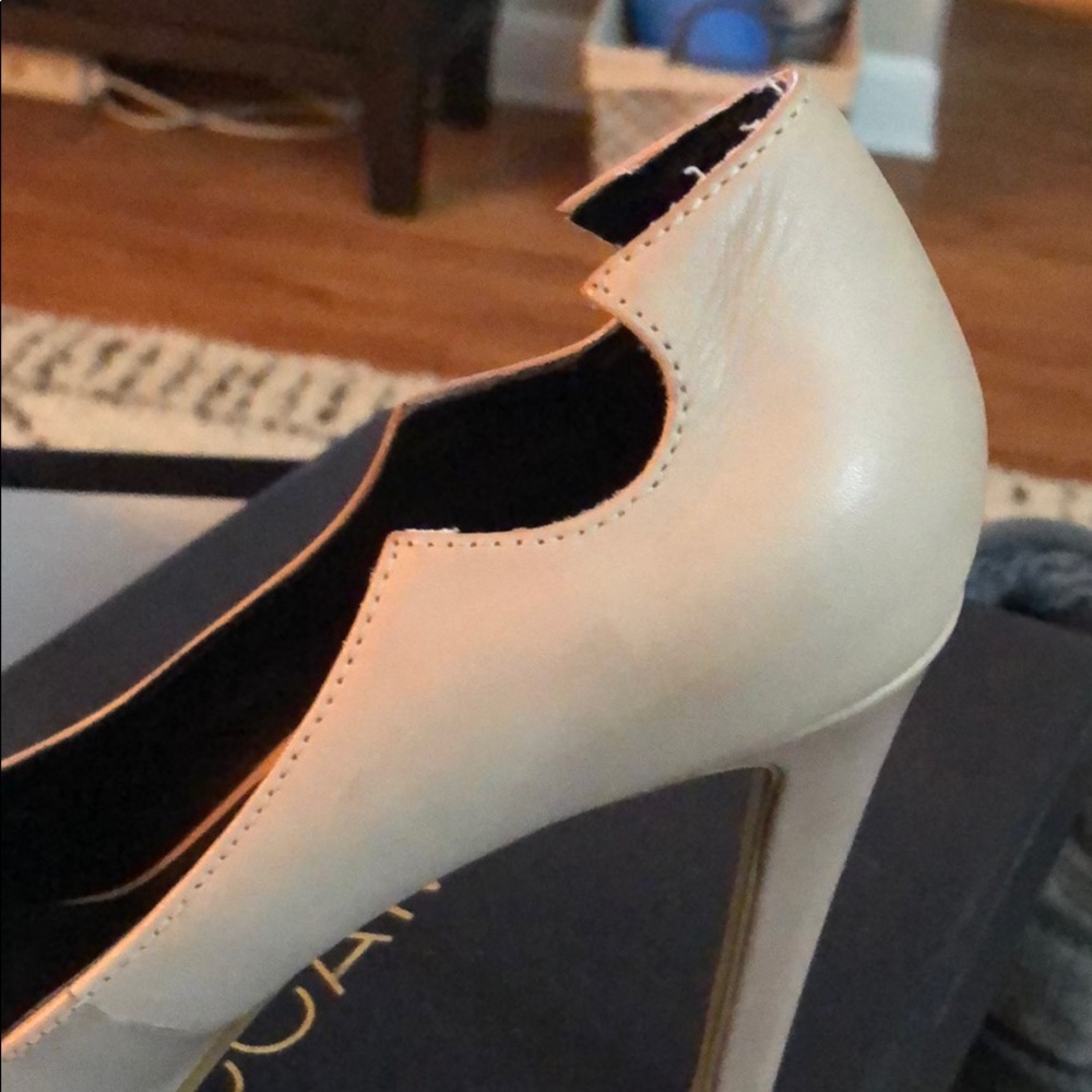 Nude Leather Rebecca Minkoff Heels - Picture 7 of 8